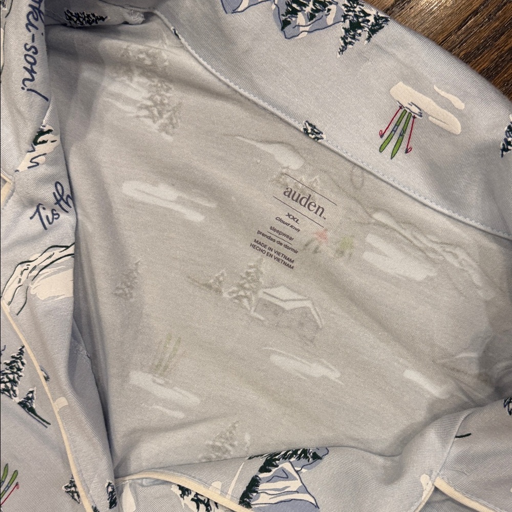 AUDEN Cozy Winter Wonderland woman’s plus Pajamas xxl - Picture 4 of 6